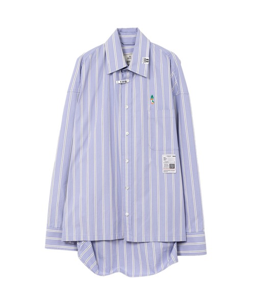 ブラウス シャツ LEON Embroidery Stripe Shirt レディース LEON Embroidery Stripe Shirt（シャツ/ブラウス）｜Maison