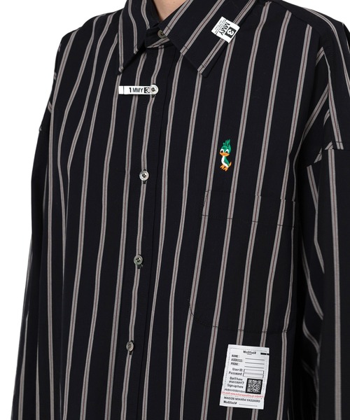 ブラウス シャツ LEON Embroidery Stripe Shirt レディース LEON Embroidery Stripe Shirt（シャツ/ブラウス）｜Maison