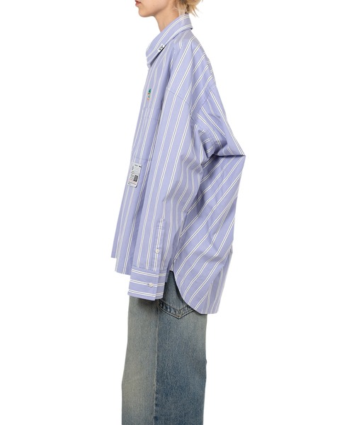 ブラウス シャツ LEON Embroidery Stripe Shirt レディース LEON Embroidery Stripe Shirt（シャツ/ブラウス）｜Maison