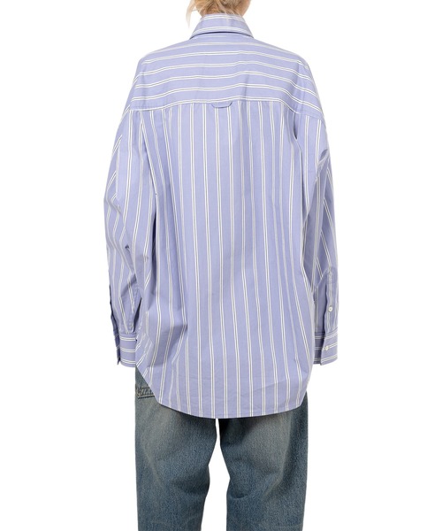 ブラウス シャツ LEON Embroidery Stripe Shirt レディース LEON Embroidery Stripe Shirt（シャツ/ブラウス）｜Maison