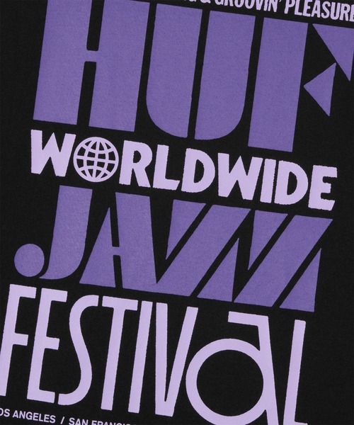 HUF（ハフ）の「WORLD JAZZ FESTIVAL TEE（Tシャツ/カットソー・メンズ・ホワイト/ブラック・S/M/L/XL/XXL）」の19枚目の写真