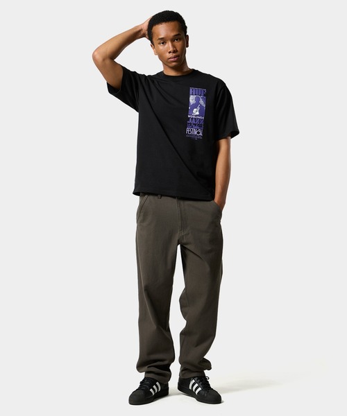 HUF（ハフ）の「WORLD JAZZ FESTIVAL TEE（Tシャツ/カットソー・メンズ・ホワイト/ブラック・S/M/L/XL/XXL）」の15枚目の写真