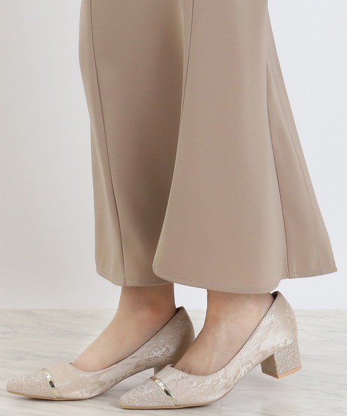 TRUDEA（トルディア）の「レースラメパンプス（パンプス・レディース・ブラック/シルバー/ベージュ・MEDIUM/LARGE/SMALL）」の13枚目の写真