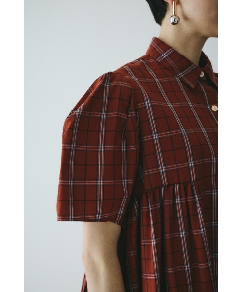HeRIN.CYE(ヘリンドットサイ)の「Side gather Aline blouse サイドギャザーAラインブラウス(シャツ/ブラウス・レディース・ブラウン系その他/ブラック系その他/ベージュ系その他・FREE)」の9枚目の写真