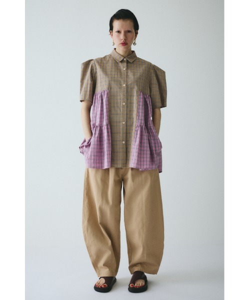 HeRIN.CYE(ヘリンドットサイ)の「Side gather Aline blouse サイドギャザーAラインブラウス(シャツ/ブラウス・レディース・ブラウン系その他/ブラック系その他/ベージュ系その他・FREE)」の11枚目の写真