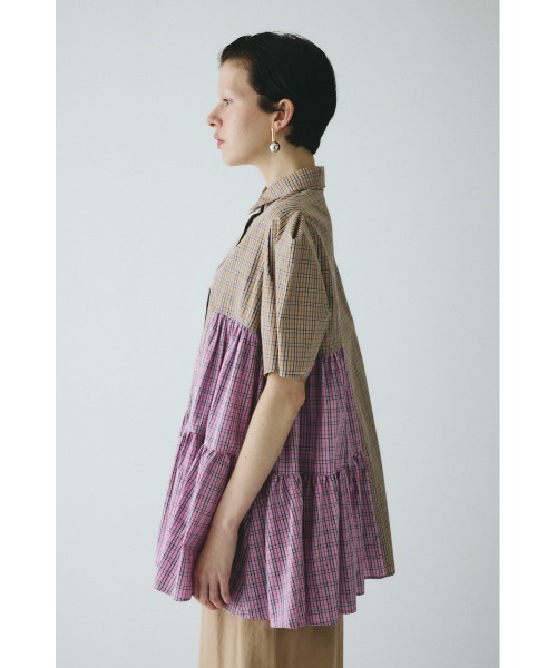 HeRIN.CYE(ヘリンドットサイ)の「Side gather Aline blouse サイドギャザーAラインブラウス(シャツ/ブラウス・レディース・ブラウン系その他/ブラック系その他/ベージュ系その他・FREE)」の12枚目の写真