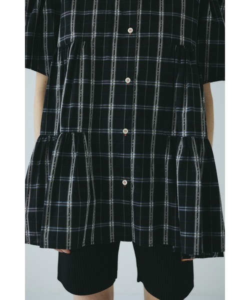 HeRIN.CYE(ヘリンドットサイ)の「Side gather Aline blouse サイドギャザーAラインブラウス(シャツ/ブラウス・レディース・ブラウン系その他/ブラック系その他/ベージュ系その他・FREE)」の18枚目の写真