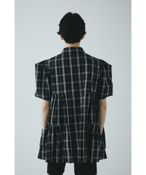 HeRIN.CYE(ヘリンドットサイ)の「Side gather Aline blouse サイドギャザーAラインブラウス(シャツ/ブラウス・レディース・ブラウン系その他/ブラック系その他/ベージュ系その他・FREE)」の16枚目の写真