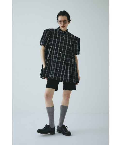 HeRIN.CYE(ヘリンドットサイ)の「Side gather Aline blouse サイドギャザーAラインブラウス(シャツ/ブラウス・レディース・ブラウン系その他/ブラック系その他/ベージュ系その他・FREE)」の14枚目の写真