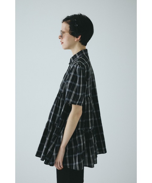 HeRIN.CYE(ヘリンドットサイ)の「Side gather Aline blouse サイドギャザーAラインブラウス(シャツ/ブラウス・レディース・ブラウン系その他/ブラック系その他/ベージュ系その他・FREE)」の15枚目の写真