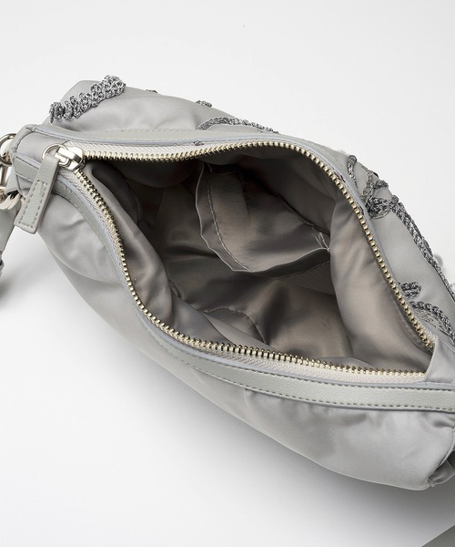 MURRAL(ミューラル)の「【MURRAL/ミューラル】Sea pea embroidered bag/シーピーエンブロイダリーバッグ/ショルダーバッグ(ハンドバッグ・レディース・ブラック/ライトグレー・FREE)」の9枚目の写真