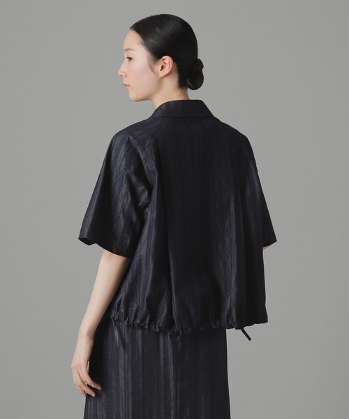 ZUCCa（ズッカ）の「デニムチュールエンブロイダリー / シャツ / S（シャツ/ブラウス・レディース・ネイビー/ブラック・M size）」の4枚目の写真