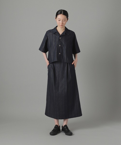 ZUCCa（ズッカ）の「デニムチュールエンブロイダリー / シャツ / S（シャツ/ブラウス・レディース・ネイビー/ブラック・M size）」の5枚目の写真