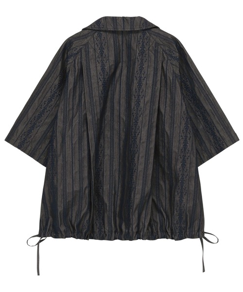 ZUCCa（ズッカ）の「デニムチュールエンブロイダリー / シャツ / S（シャツ/ブラウス・レディース・ネイビー/ブラック・M size）」の11枚目の写真