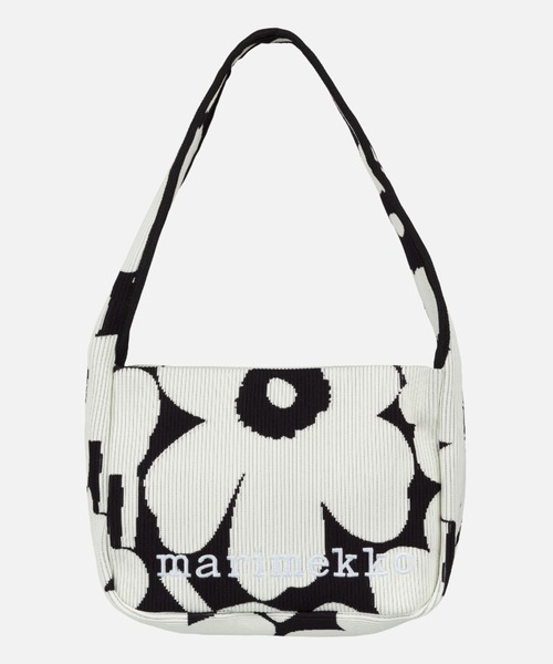marimekko(マリメッコ)の「Unikko / Knitted Shoulderbag(ショルダーバッグ・レディース・ブラック×ホワイト・FREE)」の1枚目の写真