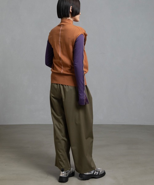 MARECHAL TERRE（マルシャルテル）の「2wayニット（ニット/セーター・レディース・ブラック/ネイビー/チャコールグレー/レッド/キャメル・MEDIUM）」の18枚目の写真