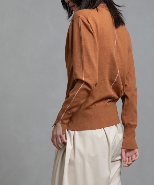 MARECHAL TERRE（マルシャルテル）の「2wayニット（ニット/セーター・レディース・ブラック/ネイビー/チャコールグレー/レッド/キャメル・MEDIUM）」の20枚目の写真