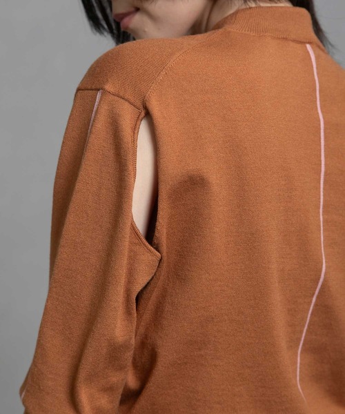 MARECHAL TERRE（マルシャルテル）の「2wayニット（ニット/セーター・レディース・ブラック/ネイビー/チャコールグレー/レッド/キャメル・MEDIUM）」の22枚目の写真