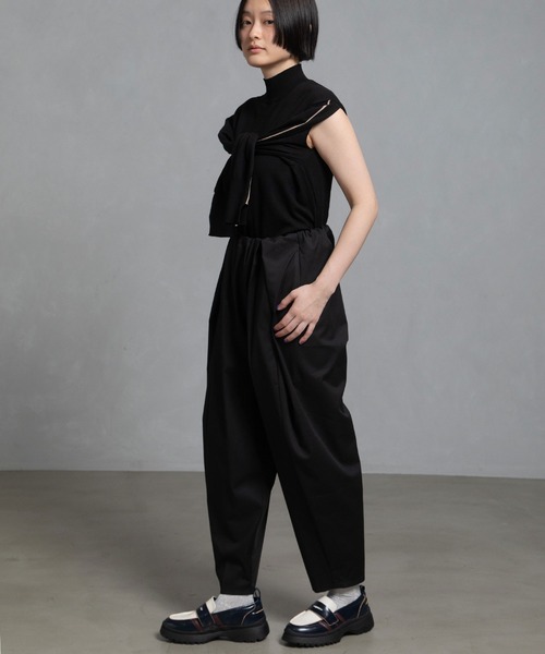 MARECHAL TERRE（マルシャルテル）の「2wayニット（ニット/セーター・レディース・ブラック/ネイビー/チャコールグレー/レッド/キャメル・MEDIUM）」の6枚目の写真