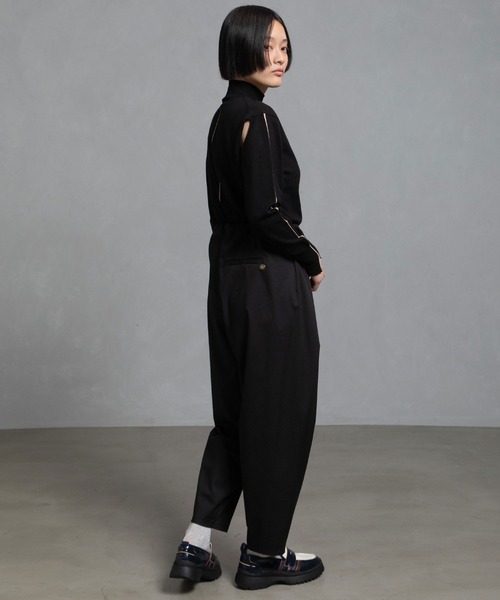 MARECHAL TERRE（マルシャルテル）の「2wayニット（ニット/セーター・レディース・ブラック/ネイビー/チャコールグレー/レッド/キャメル・MEDIUM）」の7枚目の写真