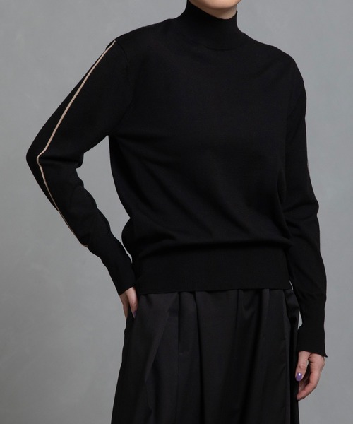 MARECHAL TERRE（マルシャルテル）の「2wayニット（ニット/セーター・レディース・ブラック/ネイビー/チャコールグレー/レッド/キャメル・MEDIUM）」の9枚目の写真