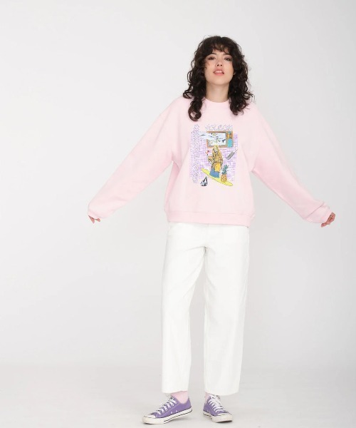 VOLCOM(ボルコム)の「【VOLCOM/ボルコム】 Womens Weellow Denim /ルーズフィットクロップド丈デニムパンツ(デニムパンツ・レディース・ホワイト・25inch/24inch)」の3枚目の写真