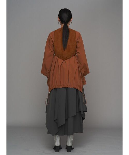 セール】CURVE LINE RIB SHORT VEST / カーブラインリブショートベスト