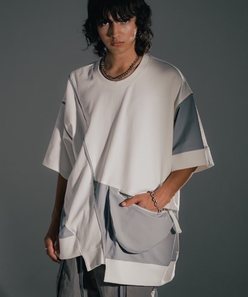 Maison ULA/メゾン ウラ/切り替えTシャツ（Tシャツ/カットソー