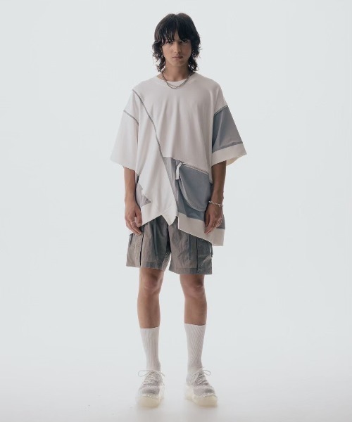 ROYAL FLASH(ロイヤルフラッシュ)の「Maison ULA/メゾン ウラ/切り替えTシャツ(Tシャツ/カットソー・メンズ・ブラック/ホワイト・1/2)」の5枚目の写真