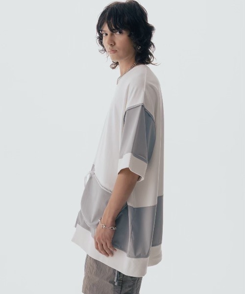 ROYAL FLASH(ロイヤルフラッシュ)の「Maison ULA/メゾン ウラ/切り替えTシャツ(Tシャツ/カットソー・メンズ・ブラック/ホワイト・1/2)」の7枚目の写真