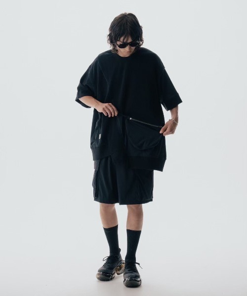 ROYAL FLASH(ロイヤルフラッシュ)の「Maison ULA/メゾン ウラ/切り替えTシャツ(Tシャツ/カットソー・メンズ・ブラック/ホワイト・1/2)」の12枚目の写真