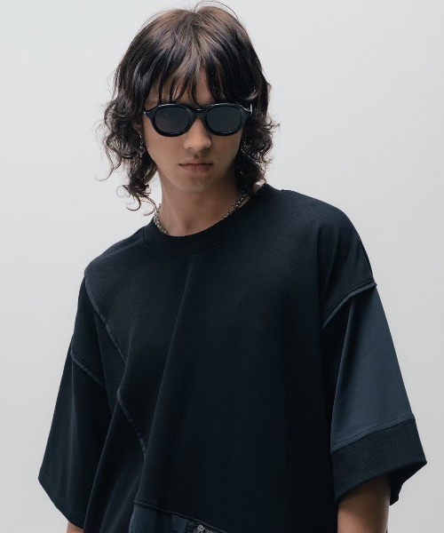 ROYAL FLASH(ロイヤルフラッシュ)の「Maison ULA/メゾン ウラ/切り替えTシャツ(Tシャツ/カットソー・メンズ・ブラック/ホワイト・1/2)」の9枚目の写真