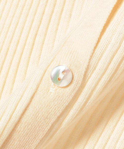 Ray BEAMS（レイビームス）の「リブ ポロ カーディガン（カーディガン/ボレロ・レディース・レッド/オフホワイト/シルバー・ONE SIZE）」の9枚目の写真