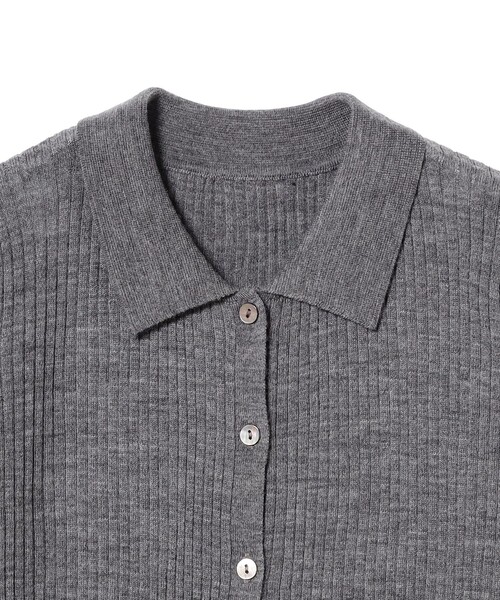 Ray BEAMS（レイビームス）の「リブ ポロ カーディガン（カーディガン/ボレロ・レディース・レッド/オフホワイト/シルバー・ONE SIZE）」の11枚目の写真