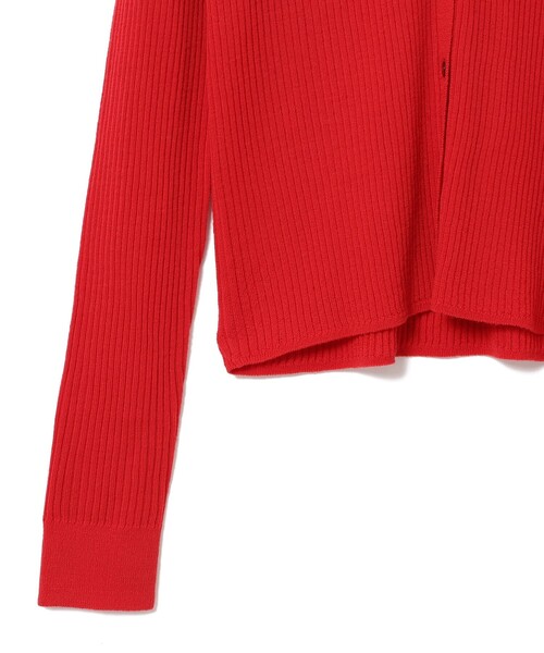 Ray BEAMS（レイビームス）の「リブ ポロ カーディガン（カーディガン/ボレロ・レディース・レッド/オフホワイト/シルバー・ONE SIZE）」の17枚目の写真