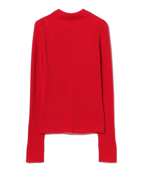 Ray BEAMS（レイビームス）の「リブ ポロ カーディガン（カーディガン/ボレロ・レディース・レッド/オフホワイト/シルバー・ONE SIZE）」の18枚目の写真