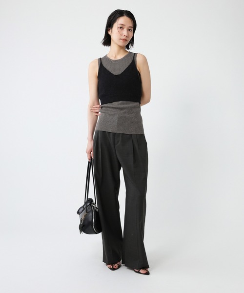 BABYLONE(バビロン)の「T/Wスラックスパンツ(スラックス・レディース・グレー/チャコール・36inch/38inch)」の3枚目の写真