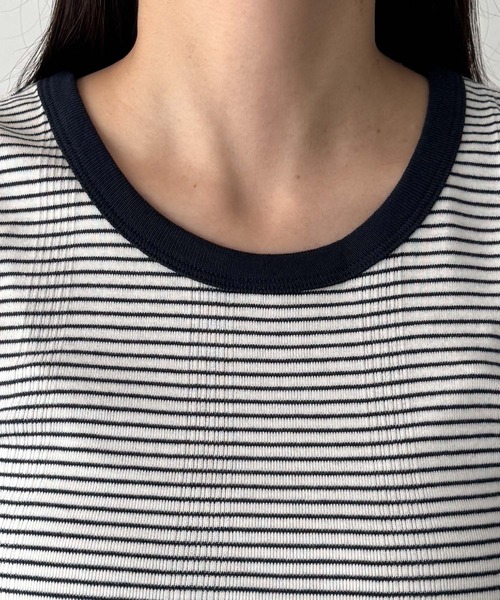 CANAL JEAN（キャナルジーン）の「Miller　パネルリブラウンドタンクトップ（タンクトップ・レディース・グリーン系その他/ヘザーグレー/ネイビー系/ブラック・ONE SIZE）」の17枚目の写真