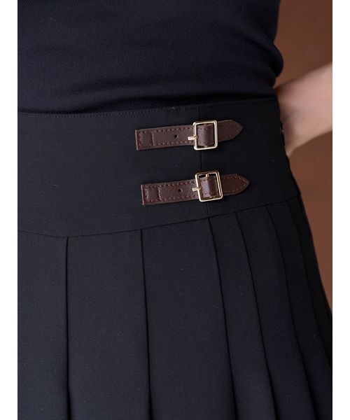 SNIDEL（スナイデル）の「プリーツスカショーパン（スカート・レディース・ベージュ/グレー/ブラック・0/1）」の16枚目の写真