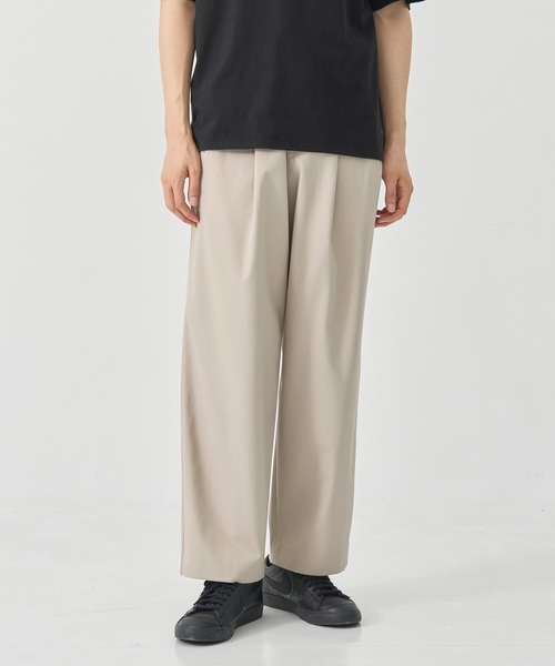 パンツ markaware pleated wode trousers markaware パンツ スラックス 「MARKAWARE / マーカウェア