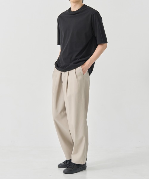 markaware（マーカウェア）の「【MARKAWARE/マーカウェア】DOUBLE PLEATED EASY TROUSERS（スラックス・メンズ・ブラック/ライトグレー/ダークグリーン・1/2/3）」の5枚目の写真