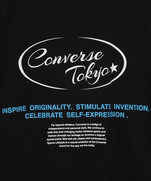 CONVERSE TOKYO(コンバーストウキョウ)の「OVAL LOGO BACK PRINT TEE(Tシャツ/カットソー・レディース・ホワイト/杢グレー/ブラック・FREE)」の9枚目の写真