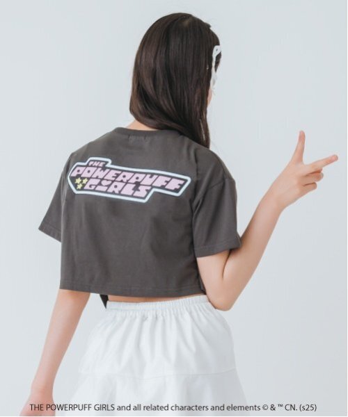 by LOVEiT(バイラビット)の「【The Powerpuff Girls】ガーターTシャツ(接触冷感)(Tシャツ/カットソー・キッズ・オフホワイト/ブルーグレー/チャコール・150cm/140cm/160cm/130cm)」の22枚目の写真