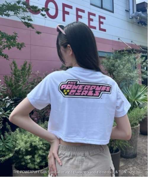 by LOVEiT(バイラビット)の「【The Powerpuff Girls】ガーターTシャツ(接触冷感)(Tシャツ/カットソー・キッズ・オフホワイト/ブルーグレー/チャコール・150cm/140cm/160cm/130cm)」の16枚目の写真