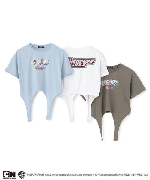 by LOVEiT(バイラビット)の「【The Powerpuff Girls】ガーターTシャツ(接触冷感)(Tシャツ/カットソー・キッズ・オフホワイト/ブルーグレー/チャコール・150cm/140cm/160cm/130cm)」の14枚目の写真