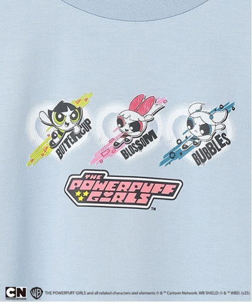 by LOVEiT(バイラビット)の「【The Powerpuff Girls】ガーターTシャツ(接触冷感)(Tシャツ/カットソー・キッズ・オフホワイト/ブルーグレー/チャコール・150cm/140cm/160cm/130cm)」の8枚目の写真
