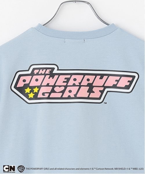 by LOVEiT(バイラビット)の「【The Powerpuff Girls】ガーターTシャツ(接触冷感)(Tシャツ/カットソー・キッズ・オフホワイト/ブルーグレー/チャコール・150cm/140cm/160cm/130cm)」の5枚目の写真