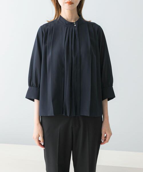【新品タグ付】 アーバンリサーチロッソ ボタンデザインブラウス ブラック F URBAN RESEARCH ROSSO WOMEN（アーバンリサーチ ロッソ）の