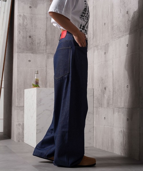 #MEMORY(メモリー)の「【MEMORY】ボタンフライ バレルレッグ ジーンズ / Button fly barrel leg jeans(デニムパンツ・メンズ・ブラック/ネイビー・S/M/L)」の22枚目の写真