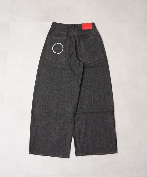 #MEMORY(メモリー)の「【MEMORY】ボタンフライ バレルレッグ ジーンズ / Button fly barrel leg jeans(デニムパンツ・メンズ・ブラック/ネイビー・S/M/L)」の5枚目の写真